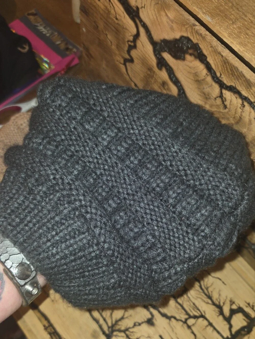 QUEENFUR Knit Beanie Duo - Blush Tan & Charcoal